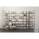 Taunton Medium Brown Wood 6 Tier Shelving Unit