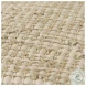 Aalia Beige Leather And Jute Pouf