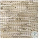 Aalia Beige Leather And Jute Pouf