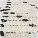 Aaohi Cream And Black Cotton Patterned Pouf