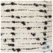 Aaohi Cream And Black Cotton Patterned Pouf
