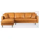 D'Arcy Tan Leather Sectional