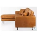 D'Arcy Tan Leather Sectional