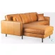 D'Arcy Tan Leather Sectional