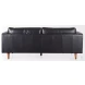 Svend Black Leather Sofa