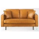 D'Arcy Tan Leather Loveseat