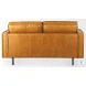 D'Arcy Tan Leather Loveseat