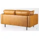 D'Arcy Tan Leather Loveseat