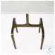 Preston White Marble And Gold Metal Accent Table