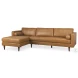 Svend Tan Leather Sectional