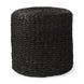 Dina Black Performance Fabric Round Pouf