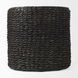 Dina Black Performance Fabric Round Pouf
