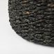 Dina Black Performance Fabric Round Pouf