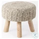 Bina Taupe Wool Stool