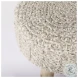 Bina Taupe Wool Stool