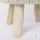 Bina Taupe Wool Stool