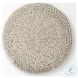 Bina Light Gray Wool Stool