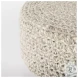Bina Light Gray Wool Stool