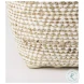 Ekani Beige Cotton Pouf