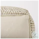 Ekani Beige Cotton Pouf