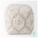 Ekanta Beige Patterned Cotton Pouf