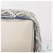 Eshana Cream Wool and Denim Patterned Pouf