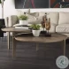 Cleaver Brown Solid Wood Round Coffee Table