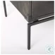 Ward Brown Wood And Iron 3 Drawer Accent Cabinet