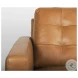 Olaf Tan Leather Sofa