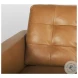Olaf Tan Leather Sofa