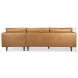 Elton Tan Leather Sectional