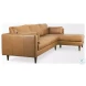 Elton Tan Leather Sectional