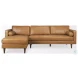 Svend Tan Leather Sectional