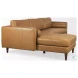 Svend Tan Leather Sectional