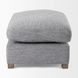 Valence Castlerock Gray Rectangular Ottoman