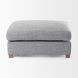 Valence Castlerock Gray Rectangular Ottoman