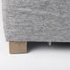 Valence Castlerock Gray Rectangular Ottoman