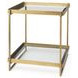 Trey Gold Square Accent Table