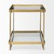 Trey Gold Square Accent Table