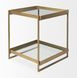 Trey Gold Square Accent Table