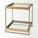 Trey Gold Square Accent Table