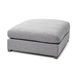 Valence Castlerock Gray Square Ottoman