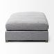 Valence Castlerock Gray Square Ottoman