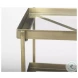 Trey Glass And Gold Metal Console Table