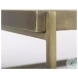 Trey Glass And Gold Metal Rectangular Coffee Table