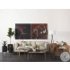 Brooks Cognac Brown Faux Leather Chair