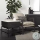 Divina White Marble And Black Metal 1 Drawer Side Table
