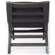 Elodie Black Leather Accent Chair