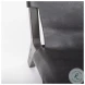 Elodie Black Leather Accent Chair