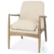 Westan Cream Boucle Fabric Accent Chair